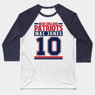 New England Patriots Mac Jones 10 Edition 3 Baseball T-Shirt